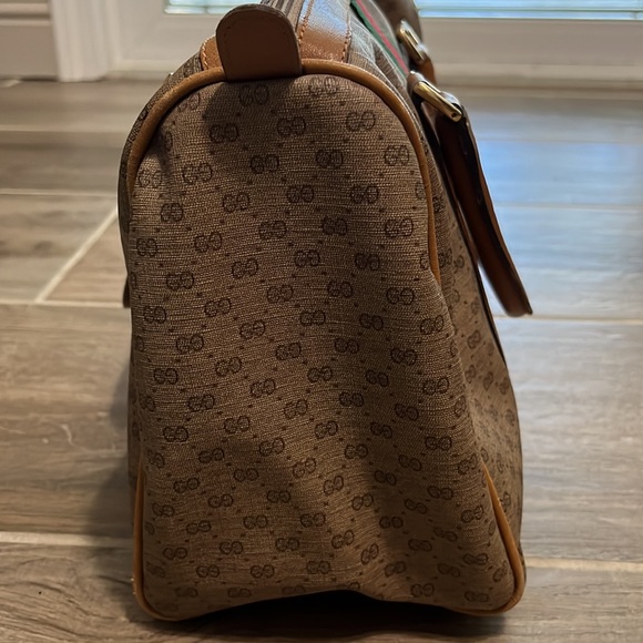 Gucci Vintage Sherry Line Monogram Coated Bag - Picture 2 of 9